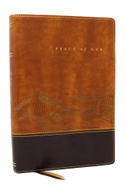 Peace of God Bible: Discover and Experience God's Shalom Throughout the Bible (NKJV, Brown Leathersoft, Red Letter, Comfort Print)