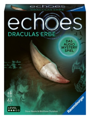 Dunstan, Matthew / Dave Neale. Ravensburger 22360 echoes Draculas Erbe - Audio Mystery Spiel ab 14 Jahren, Erlebnis-Spiel - Das Audio Mystery Spiel. Ravensburger Spieleverlag, 2023.