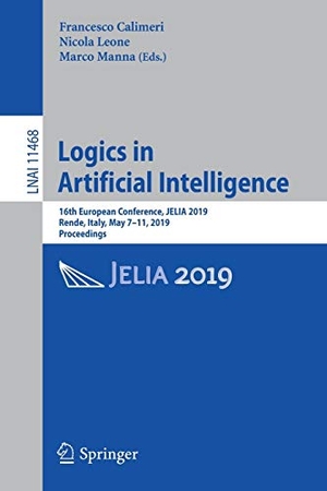 Calimeri, Francesco / Nicola Leone et al (Hrsg.). Logics in Artificial Intelligence - 16th European Conference, JELIA 2019, Rende, Italy, May 7-11, 2019, Proceedings. Springer International Publishing, 2019.
