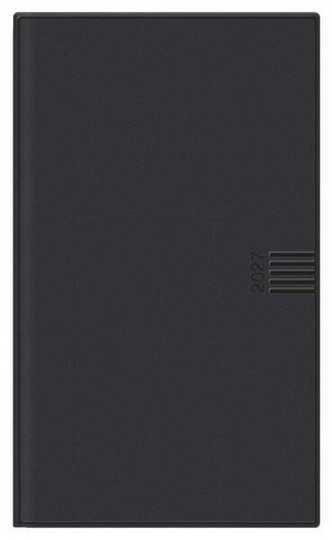 Heye (Hrsg.). Monats-Taschenkalender, schwarz 2027 - Schwarzer Terminkalender mit herausnehmbarem Adressbuch. Buch-Kalender mit hochwertiger Kunststoffhülle. Taschenkalender 2027 zum Planen von Terminen.. Heye, 2026.