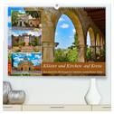 Klöster und Kirchen auf Kreta (hochwertiger Premium Wandkalender 2024 DIN A2 quer), Kunstdruck in Hochglanz