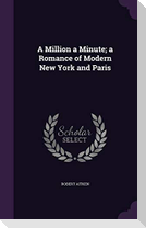 A Million a Minute; a Romance of Modern New York and Paris