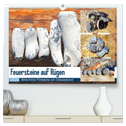 Feuersteine auf Rügen - Bildschöne Flintsteine am Ostseestrand (hochwertiger Premium Wandkalender 2024 DIN A2 quer), Kunstdruck in Hochglanz