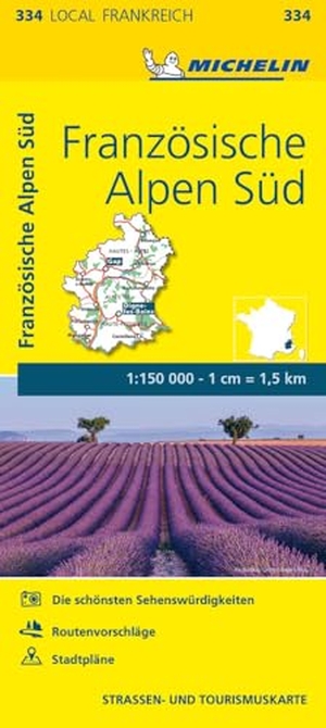 Michelin (Hrsg.). Michelin Französische Alpen Süd - Straßen- und Tourismuskarte 1:150.000. Michelin Editions, 2024.