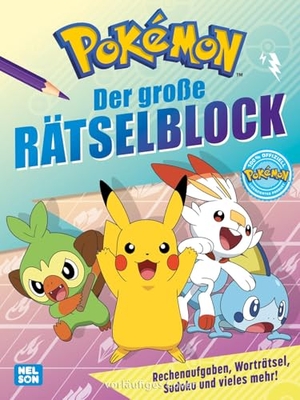 Pokémon Activity-Buch: Der große Rätselblock. Nelson Verlag, 2026.