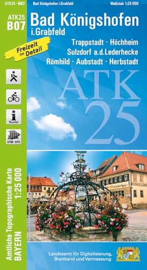 Landesamt für Digitalisierung, Breitband und Vermessung (Hrsg.). ATK25-B07 Bad Königshofen i.Grabfeld (Amtliche Topographische Karte 1:25000) - Trappstadt, Höchheim, Sulzdorf a.d.Lederhecke, Römhild, Aubstadt, Herbstadt. LDBV Bayern, 2026.