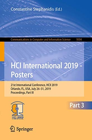 Stephanidis, Constantine (Hrsg.). HCI International 2019 - Posters - 21st International Conference, HCII 2019, Orlando, FL, USA, July 26¿31, 2019, Proceedings, Part III. Springer International Publishing, 2019.