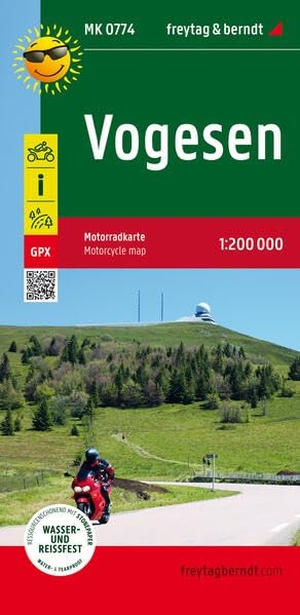 Freytag & Berndt (Hrsg.). Vogesen, Motorradkarte 1:200.000, freytag & berndt - Toureninfos, GPX Tracks, wasserfest und reißfest. Freytag + Berndt, 2023.