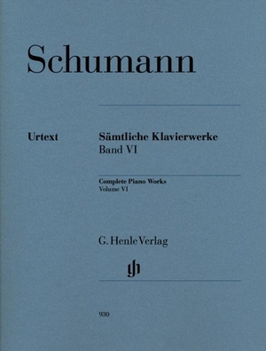 Schumann, Robert. Sämtliche Klavierwerke 6. Henle, G. Verlag, 2010.