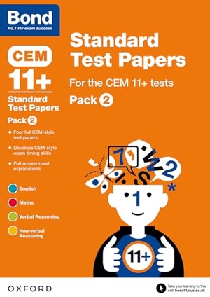 Primrose, Alison / Bond 11 et al. CEM: Bond 11+ Standard Test Papers: Ready for the 2025 Cambridge Select Insight exam - Pack 2. Oxford University Press, 2015.