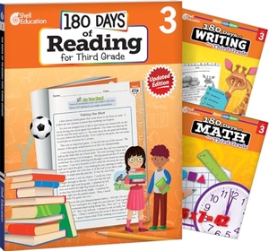 Multiple Authors / Sturgeon, Kristi et al. 180 Days(r) Reading, Writing and Math for Grade 3: 3-Book Set - Practice, Assess, Diagnose. Shell Education Pub, 2015.
