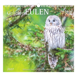 Neumann Verlage GmbH & Co KG (Hrsg.). Geliebte Eulen 2027 - Wandkalender 38x35,5 cm mit 12 Eulenmotiven und 3-sprachigem Kalendarium. Neumann Verlage GmbH & Co, 2026.