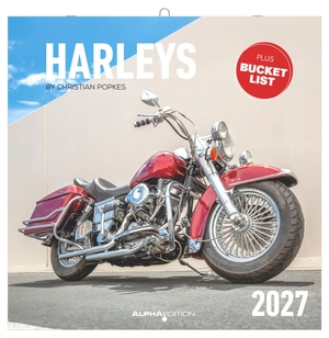 Neumann Verlage GmbH & Co KG (Hrsg.). Harleys 2027 - Wandkalender 30x30 cm (30x60 cm geöffnet) mit Notizkalendarium, Fotografien von Christian Popkes und Bucket-List. Neumann Verlage GmbH & Co, 2026.
