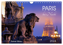 Paris bei Nacht 2024 (Wandkalender 2024 DIN A4 quer), CALVENDO Monatskalender
