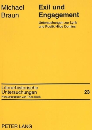 Braun, Michael. Exil und Engagement - Untersuchungen zur Lyrik und Poetik Hilde Domins. Peter Lang, 1994.