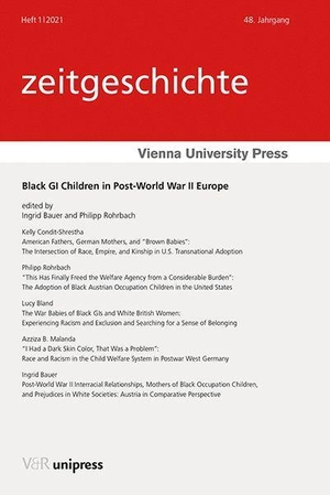 Bauer, Ingrid / Philipp Rohrbach (Hrsg.). Black GI Children in Post-World War II Europe. V & R Unipress GmbH, 2021.