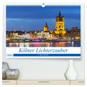 KÖLNER LICHTERZAUBER (hochwertiger Premium Wandkalender 2024 DIN A2 quer), Kunstdruck in Hochglanz