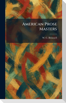 American Prose Masters