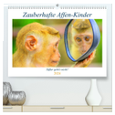Zauberhafte Affenkinder. Süßer geht´s nicht! (hochwertiger Premium Wandkalender 2024 DIN A2 quer), Kunstdruck in Hochglanz