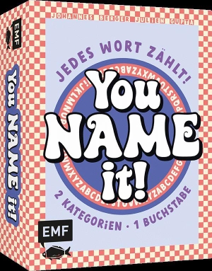 Berger, Johannes / Julien Gupta. Kartenspiel: You name it! - Classic Edition - 2 Kategorien, 1 Buchstabe: Jedes Wort zählt! - Ab 2 Personen von 10-99 Jahren. Edition Michael Fischer, 2026.