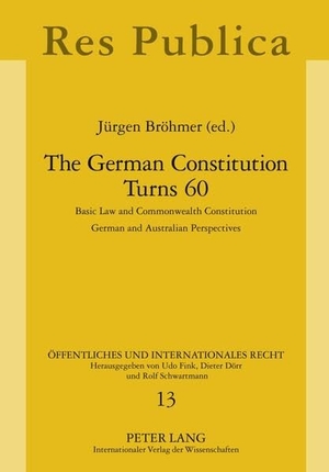 Bröhmer, Jürgen (Hrsg.). The German Constitution Turns 60 - Basic Law and Commonwealth Constitution- German and Australian Perspectives. Peter Lang, 2011.
