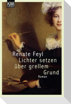 Lichter setzen über grellem Grund