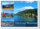 Villach und Weissensee - Stadt, Land, Berge und Seen (Tischkalender 2025 DIN A5 quer), CALVENDO Monatskalender