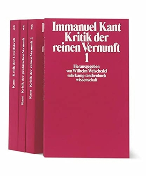 Kant, Immanuel. Die Kritiken - Kritik der reinen Vernunft 1/2 / Kritik der praktischen Vernunft / Kritik der Urteilskraft. Suhrkamp Verlag, 1995.