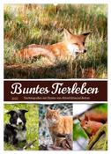 Buntes Tierleben (Wandkalender 2025 DIN A2 hoch), CALVENDO Monatskalender