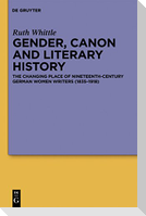 Gender, Canon and Literary History