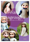 Warm angezogen KI Puppenkinder in Wollkleidung (Wandkalender 2024 DIN A2 hoch), CALVENDO Monatskalender