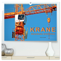 Krane - bärenstarke Arbeitstiere (hochwertiger Premium Wandkalender 2025 DIN A2 quer), Kunstdruck in Hochglanz