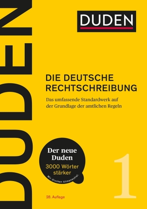 Dudenredaktion (Hrsg.). Duden - Die deutsche Rechtschreibung - Das umfassende Standardwerk auf der Grundlage der aktuellen amtlichen Regeln. Bibliograph. Instit. GmbH, 2020.