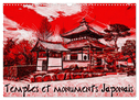 Temples et monuments japonais (Calendrier mural 2024 DIN A3 vertical), CALVENDO calendrier mensuel