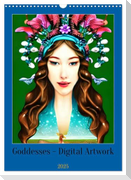 Goddesses - Digital Artwork (Wall Calendar 2025 DIN A3 portrait), CALVENDO 12 Month Wall Calendar