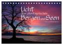 Licht über oberbayrischen Bergen und Seen (Tischkalender 2024 DIN A5 quer), CALVENDO Monatskalender