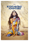 Bodypainting Adventures - Farbe auf nackter Haut (Tischkalender 2024 DIN A5 hoch), CALVENDO Monatskalender