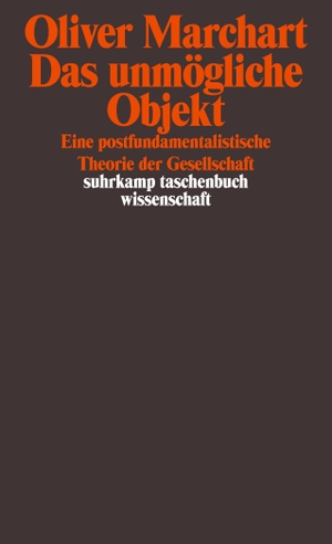 Marchart, Oliver. Das unmögliche Objekt - Eine postfundamentalistische Theorie der Gesellschaft. Suhrkamp Verlag AG, 2013.