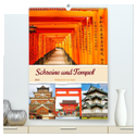 Schreine und Tempel - Heiligtümern in Japan (hochwertiger Premium Wandkalender 2025 DIN A2 hoch), Kunstdruck in Hochglanz