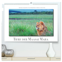 Tiere der Maasai Mara (hochwertiger Premium Wandkalender 2025 DIN A2 quer), Kunstdruck in Hochglanz