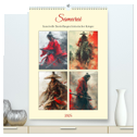 Samurai. Kunstvolle Darstellungen historischer Krieger (hochwertiger Premium Wandkalender 2025 DIN A2 hoch), Kunstdruck in Hochglanz