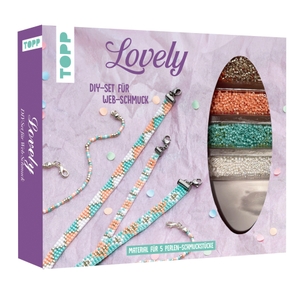 Frechverlag (Hrsg.). Lovely DIY-Set für Web-Schmuck - Anleitung und Material für 5 Armbänder zum Perlenweben in schicken Farben. Mit Perlen, Faden, Nadel.. frechverlag GmbH, 2026.