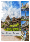 Stadtherz BOZEN (Wandkalender 2025 DIN A2 hoch), CALVENDO Monatskalender