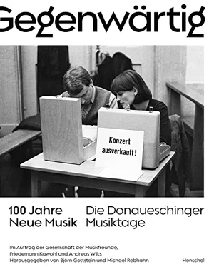 Gottstein, Björn / Michael Rebhahn (Hrsg.). Gegenwärtig - 100 Jahre Neue Musik Die Donaueschinger Musiktage. Henschel Verlag, 2021.