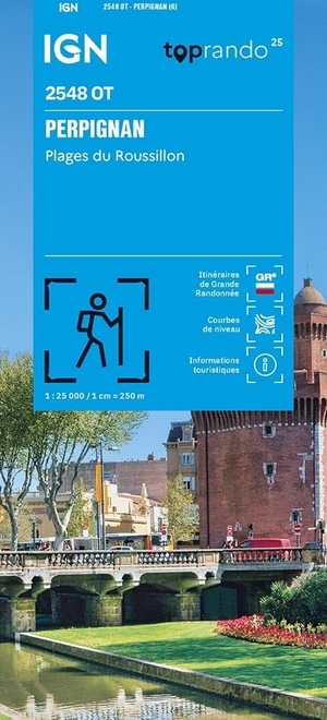 2548OT Perpignan Plages - 1:25000. IGN Frankreich, 2026.