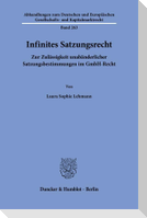 Infinites Satzungsrecht