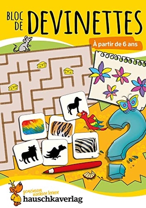 Spiecker, Agnes. Bloc de casse-têtes et livre activite 6 ans : Des énigmes colorées pour la maternelle - cahier activite 5 ans labyrinthe, sudoku, etc pour stimuler la concentration et la pensée logique - Livres de devinettes. Hauschka Verlag GmbH, 2021.