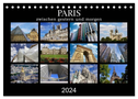 Paris - zwischen gestern und morgen (Tischkalender 2024 DIN A5 quer), CALVENDO Monatskalender