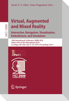 Virtual, Augmented and Mixed Reality: Interaction, Navigation, Visualization, Embodiment, and Simulation