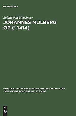 Heusinger, Sabine von. Johannes Mulberg OP ( gest. 1414) - Ein Leben im Spannungsfeld von Dominikanerobservanz und Beginenstreit. Walter de Gruyter, 2000.